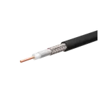 HUBER+SUHNER-SPUMA_240-FR-01 Kabel, Koaxial Coaxial Cable Foil/Braid Foam Polyethylene 6.27mm 900VAC Black