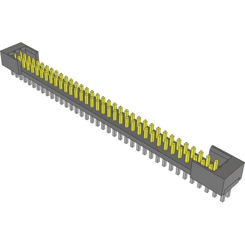 Samtec-FTS-134-02-L-D-S Connector Headers and PCB Receptacles Conn Shrouded Header HDR 68 POS 1.27mm Solder ST Top Entry Thru-Hole Tube