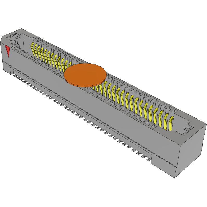 Samtec-ERF8-035-05.0-S-DV-L-K-TR 连接器插头及 PCB 插座 Conn Micro High Speed Socket Strip SKT 70 POS 0.8mm Solder ST SMD T/R