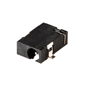 Same Sky (formerly CUI Devices)-PJ-034-SMT-TR Raccordement d'alimentation Conn DC Power Jack F 2 POS Solder RA SMD 3 Terminal 1 Port T/R