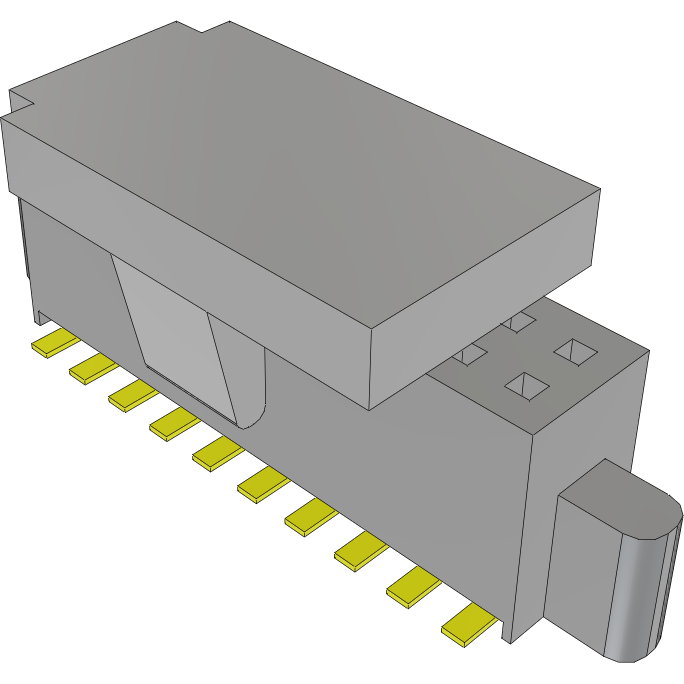 Samtec-SFM-110-02-H-D-P-TR Connector Headers and PCB Receptacles Conn Socket Strip SKT 20 POS 1.27mm Solder ST Top Entry SMD TIGER EYE™ T/R