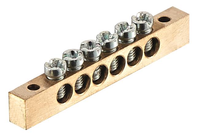 HARTING-11000009511 Steckverbinderzubehör PE / N rail, Suitable Han surface mounted housing, 1 bar with fixing screws