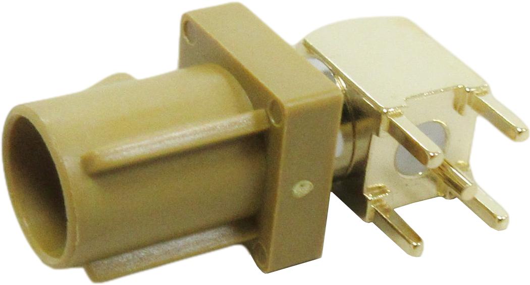 ADAM TECH-RF55-33G-T-00-50-A-SH Conector RF Connector SMB Plug Solder Right Angle Through Hole