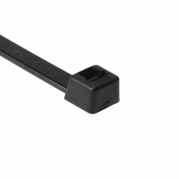 HellermannTyton-T120I0H4 Kabelbinder Cable Ties, Standard Locking Polyamide 6/6 Black 80mm 535N Bag