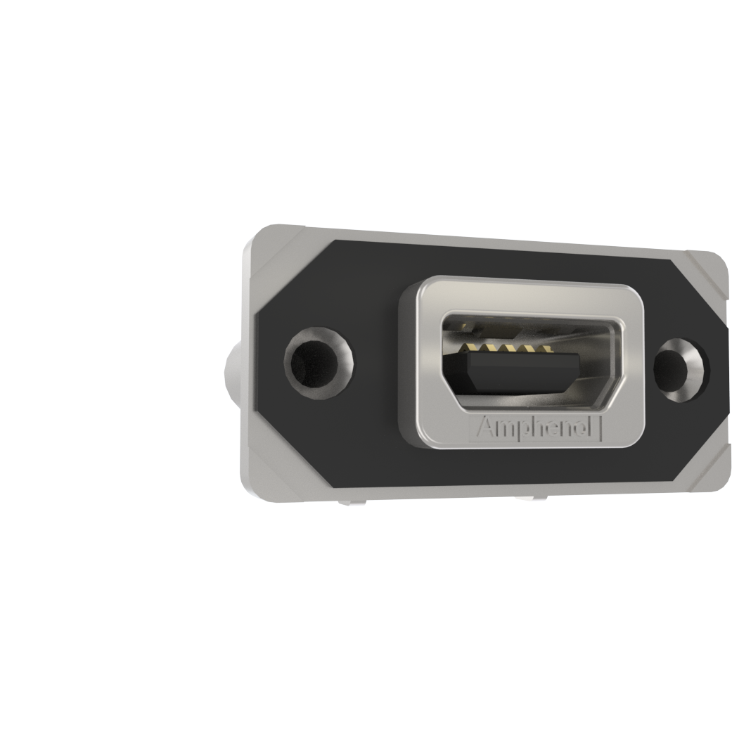 Amphenol Communications Solutions-MUSBRE55130 Connector USB Conn Mini USB 2.0 Type AB RCP 5 POS 0.8mm Solder ST Thru-Hole 5 Terminal 1 Port Box