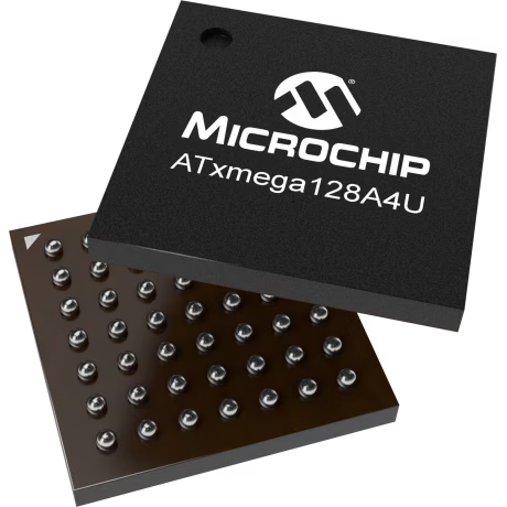 Microchip Technology-ATXMEGA128A4U-CU Microcontrollers - MCUs MCU 8-bit/16-bit AVR RISC 128KB Flash 1.8V/2.5V/3.3V 49-Pin VFBGA Tray