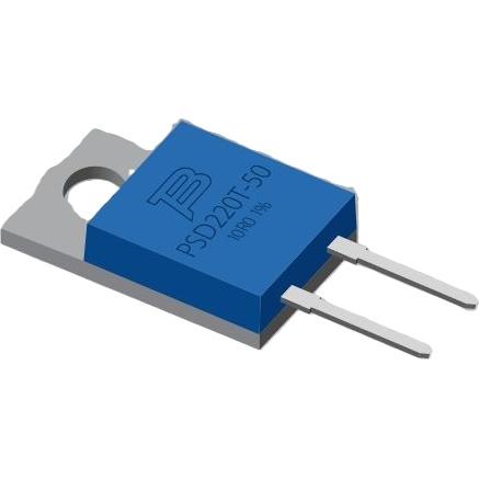 Bourns-PSD220T-50-10R0FX Widerstand, fest, Einzeldurchsteckloch Res Thick Film 10 Ohm 1% 2/50W ±100ppm/°C TO-220 RDL