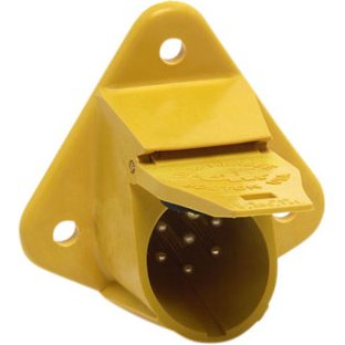 Littelfuse-12300 Steckverbinder, rund 13-Pole Round Flanged Socket Trailer Connector Assembly