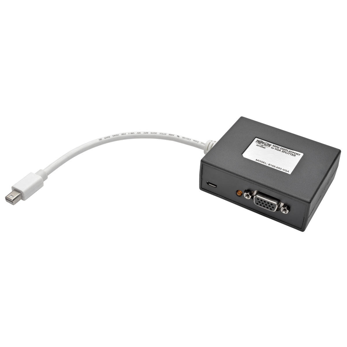 Eaton-B155-002-VGA Modules d'interface 2-Port Mini DisplayPort to VGA Splitter, TAA
