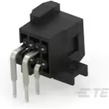 TE Connectivity-828801-1 Steckverbinderleisten und Leiterplattenbuchsen Conn Shrouded Header (4 Sides) HDR 4 POS 5.6mm Solder RA Side Entry Thru-Hole