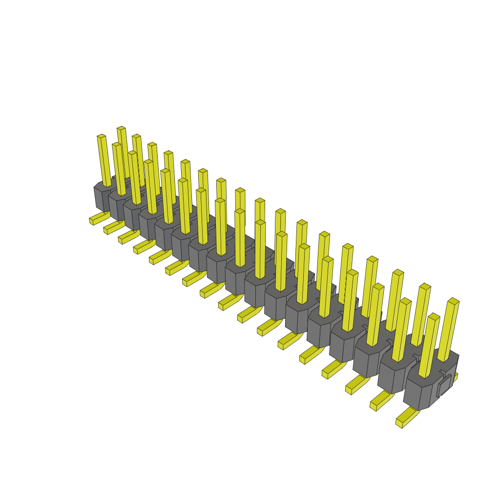 Samtec-TSM-117-01-S-DV Steckverbinderleisten und Leiterplattenbuchsen Conn Unshrouded Header HDR 34 POS 2.54mm Solder ST Top Entry SMD Tube