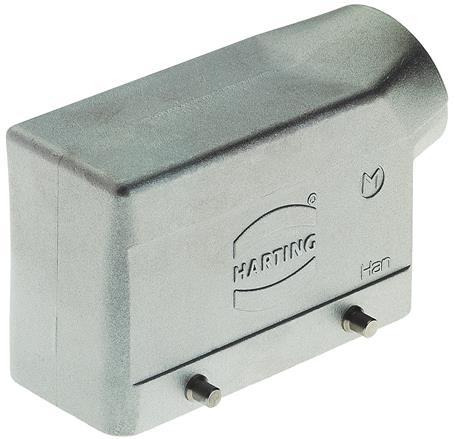 HARTING-19628161521 Schrumpfbalgenadapter Hood 90° 16B Shell Size Die Cast Aluminum Double Lock Han®