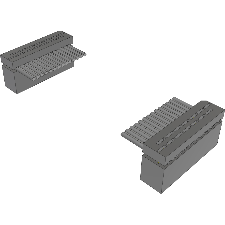 Samtec-IDSD-07-D-11.00 Montaje de cables de cinta/plano Cable Assembly 0.279m 28AWG 1.27mm 14 to 14 POS IDC Connector to IDC Connector F-F Bulk