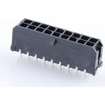 Conn Shrouded Header (4 Sides) HDR 18 POS 3mm Solder ST Top Entry Thru-Hole Micro-Fit 3.0 Tray