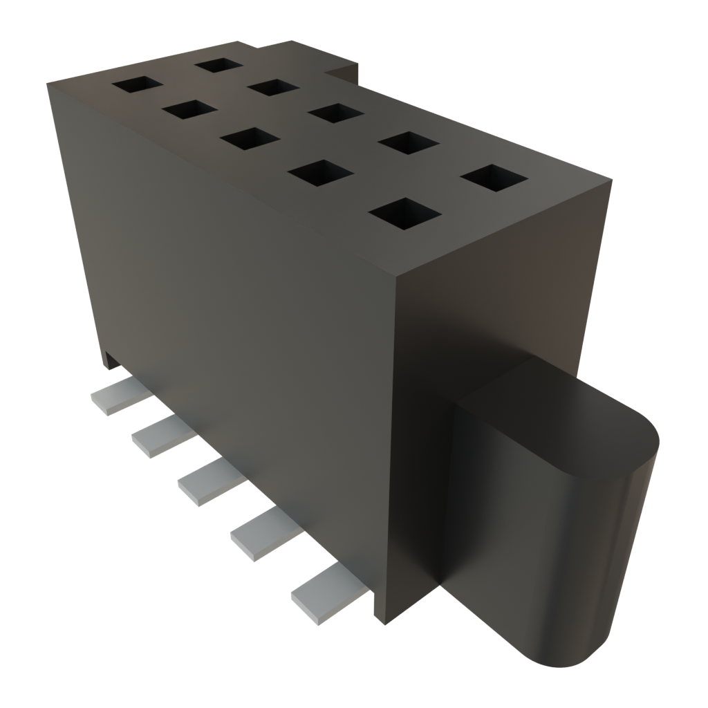 Samtec-SFM-105-02-S-D-TR Connector Headers and PCB Receptacles Conn Socket Strip SKT 10 POS 1.27mm Solder ST Top Entry SMD TIGER EYE™ T/R