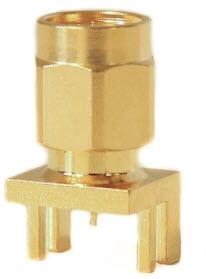 Mueller Electric-BU-1420801811 RF-Steckverbinder Conn SMA 0Hz to 18GHz 50Ohm Solder ST Edge Mount PL Gold