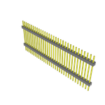 Conn Board Stacker HDR 32 POS 2.54mm Solder ST Top Entry Thru-Hole Bulk