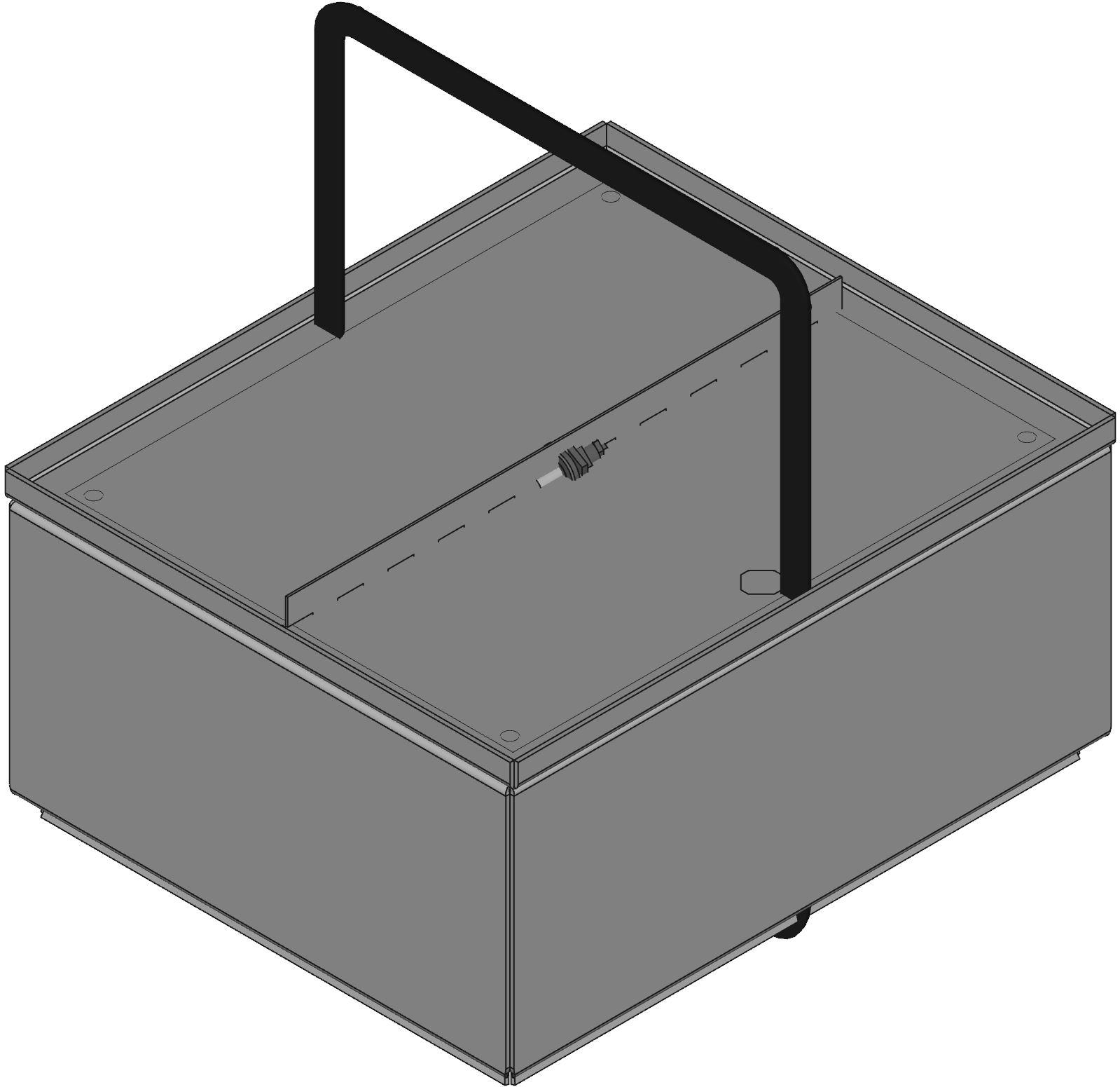 Hammond Manufacturing-EJ12105AL Kästen, Gehäuse und Gestelle Natural Aluminum Panel Mount Junction Box