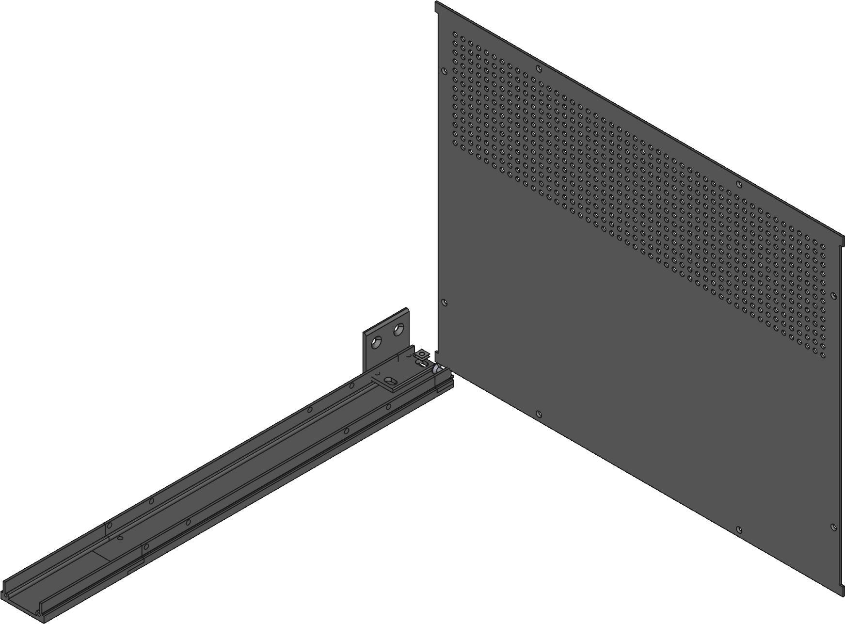 Hammond Manufacturing-RM1U1913VBK Kästen, Gehäuse und Gestelle Black Aluminum Rack Mount Instrument Enclosure