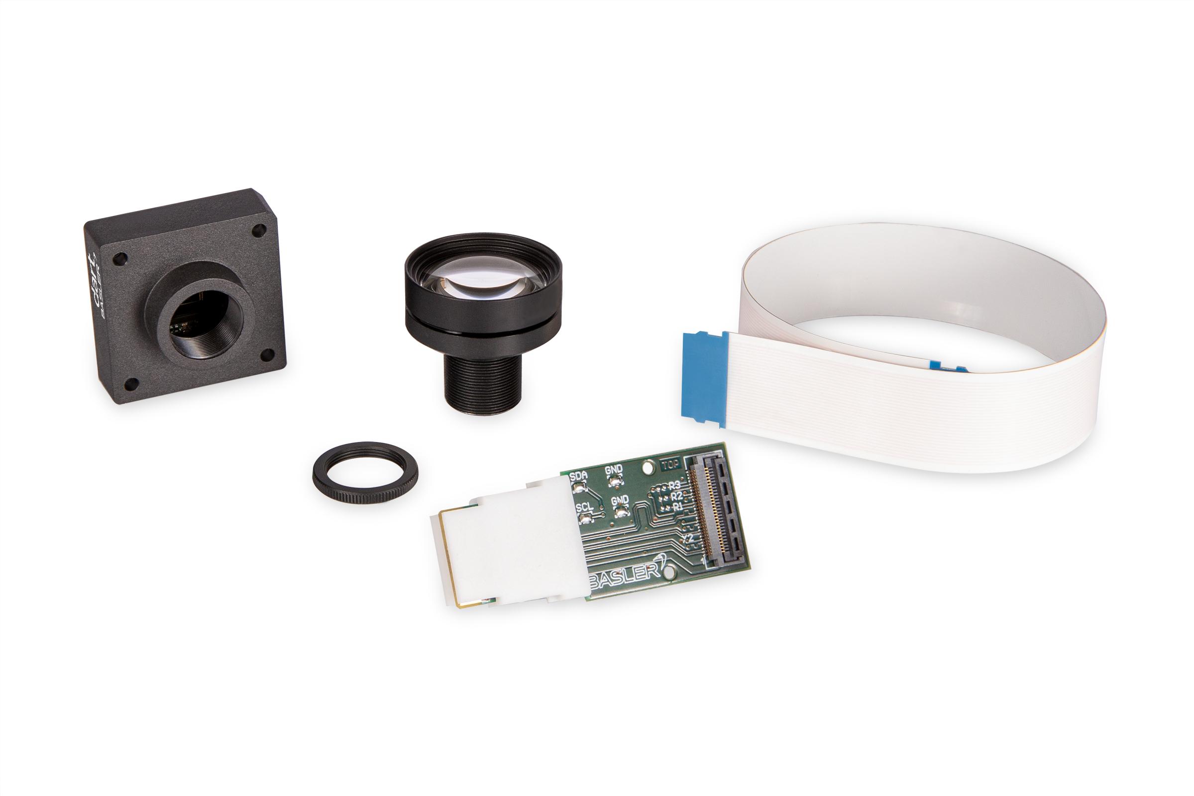 Basler AG-108024 Sensor Development Boards und Kits daA2500-60mci-IMX8-EVK, Add-on Camera Kit for NXP i.MX 8 Evaluation Kits, BCON for MIPI camera, 60 fps, 5 MP, Color, S-Mount