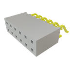 Conn Socket Strip SKT 12 POS 2.54mm Solder RA Side Entry SMD Tube
