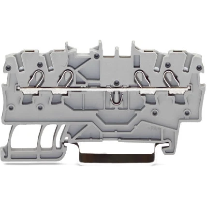 WAGO-2000-1406 Steckverbinder, Klemmenblöcke Conn Feed-Through Terminal Block 4 POS Spring Clamp DIN Rail 13.5A Box