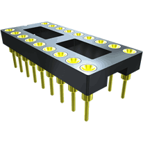 Samtec-ICA-308-SGT 插座连接器 Conn DIP Socket SKT 8 POS 2.54mm Solder ST Thru-Hole Tube