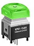 NKK Switches-KP0215ANBKG036E Druckknopfschalter Single Color Illuminated Pushbutton