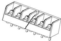 Molex-0386007810 Steckverbinder, Klemmenblöcke Conn Barrier Strip 10 POS 6.35mm Solder ST Thru-Hole 10A/Contact