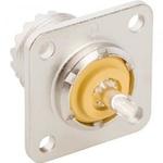 Conn UHF 0Hz to 0.3GHz Solder Cup ST Flange Mount RCP Silver