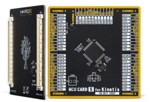 MikroElektronika-MIKROE-6375 Eingebettete Systementwicklungsboards und -kits MKV44F256VLH16 Microcontroller Add-On Board 32KB RAM 256KB