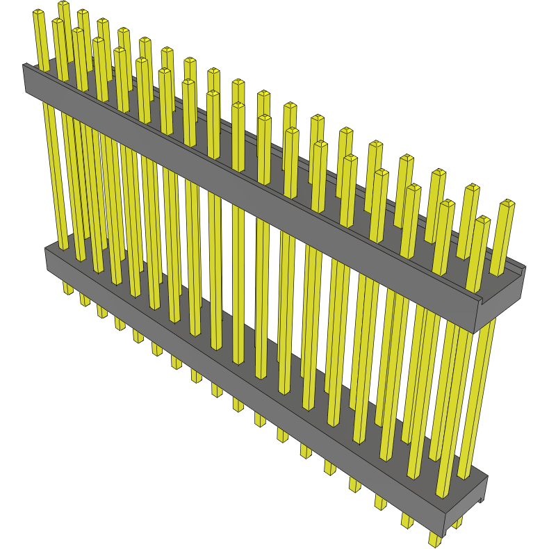 Samtec-DW-18-20-L-D-830 连接器插头及 PCB 插座 Conn Board Stacker HDR 36 POS 2.54mm Solder ST Top Entry Thru-Hole Bulk