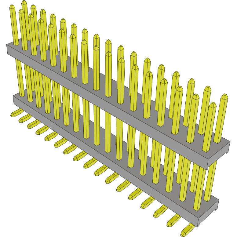 Samtec-TW-17-07-L-D-450-SM Cabezales del conector y receptáculos PCB Conn Board Stacker HDR 34 POS 2mm Solder ST Top Entry SMD Tube