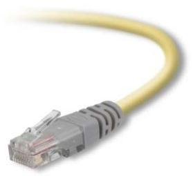 Belkin-A3X126-25-YLW-M Montajes de cables, otros CAT5E, UTP, RJ45M/M, 25 , YLW, Crossover, Molded