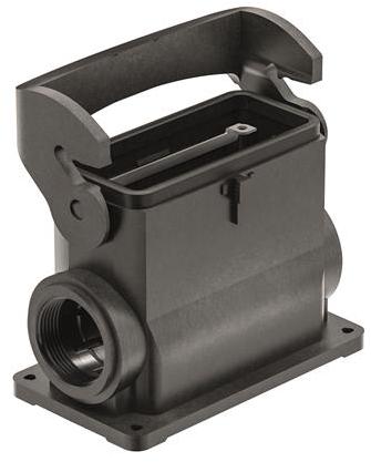 HARTING Technology Group-19430160291 Backshells Surface Mount Housing 90° 16/B Shell Size Glass Fibre Reinforced Polyamide Self Lock