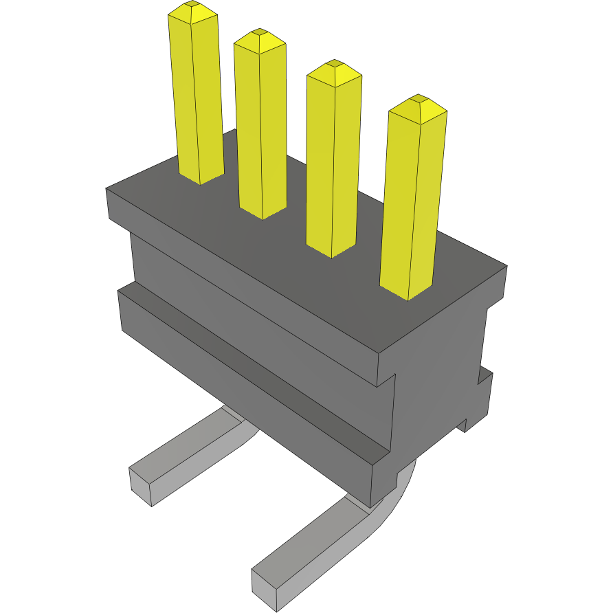 Samtec-FTR-104-02-L-S Connector Headers and PCB Receptacles Conn Unshrouded Header HDR 4 POS 1.27mm Solder ST Top Entry SMD Layer