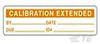 TE Connectivity-QC170 Beschriftungen Labels Calibration Label Vinyl Orange/White 50.8x12.7mm