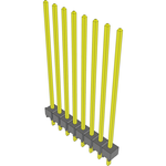 Conn Unshrouded Header HDR 8 POS 2.54mm Solder ST Top Entry Thru-Hole Bulk