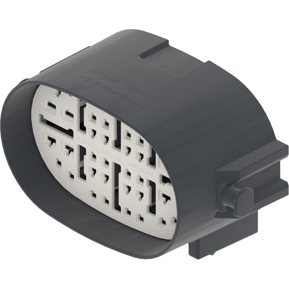Delphi-13586431 Gaine de câblage de raccordement discret Conn Housing F 40 POS Crimp ST Cable Mount Gray