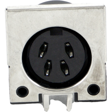 Switchcraft-60PC4FS 圆形连接器 Conn Circular DIN SKT 4 POS Solder RA Thru-Hole 4 Terminal 1 Port