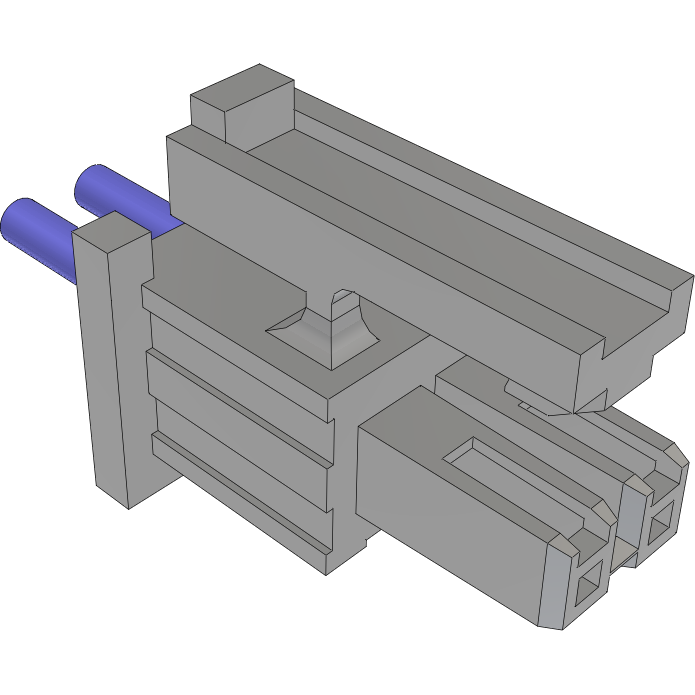 Samtec-MMSS-02-24-L-08.00-S-K Cable Assembly AC Power Cable Assembly 0.203m Power 2 POS SKT Crimp 24AWG