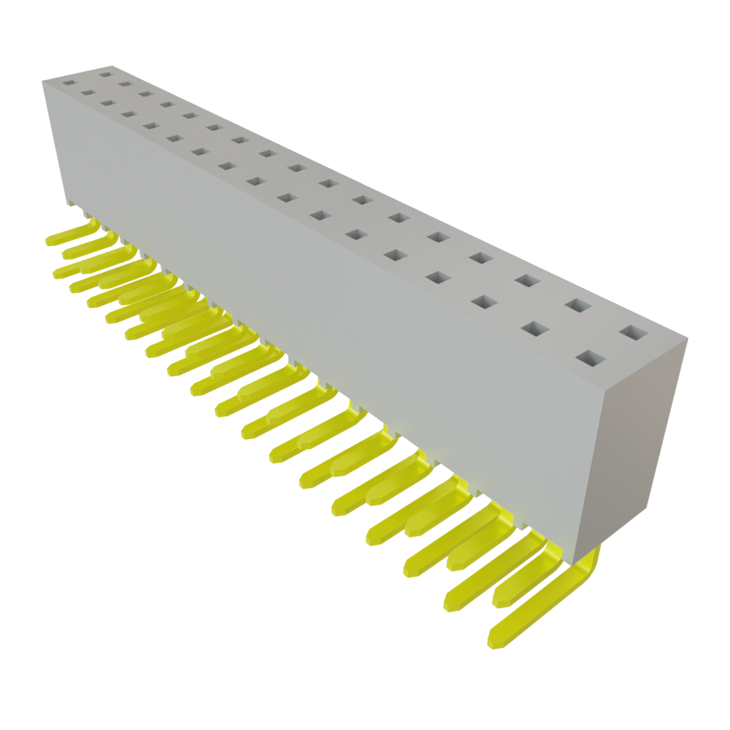 Samtec-SSW-117-02-F-D-RA Connector Headers and PCB Receptacles Conn Socket Strip SKT 34 POS 2.54mm Solder RA Side Entry Thru-Hole Layer