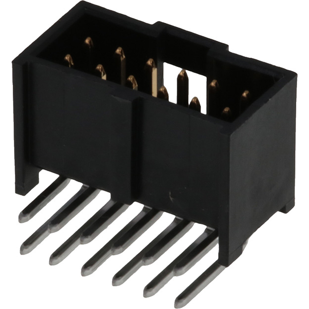 Molex-0901303212 Steckverbinderleisten und Leiterplattenbuchsen Conn Shrouded Header (4 Sides) HDR 12 POS 2.54mm Solder RA Thru-Hole C-Grid III Tray
