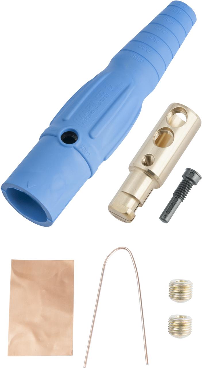 Marinco-CLS40MB-D Steckverbinder CLS Series Inline Single Pin Connector(400A / 600V) 2/0 - 4/0 AWG Male - Blue (D)