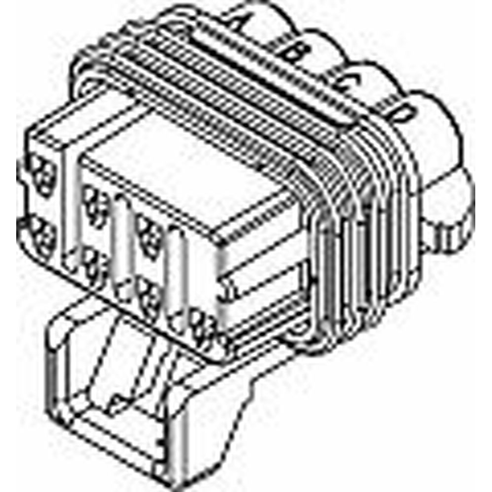 Delphi-12047938 Einzeladersteckverbinder, Gehäuse Conn Housing RCP 8 POS Crimp ST Cable Mount Light Gray