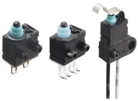Panasonic-ASQM26130 Schnappschalter Switch Snap Action N.O. SPST Pin Plunger 0.05A 16VDC 1.2N Screw Mount PC Pins
