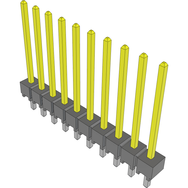 Samtec-HTSW-110-15-S-S Piastre connettori e prese PCB Conn Unshrouded Header HDR 10 POS 2.54mm Solder ST Top Entry Thru-Hole Bulk