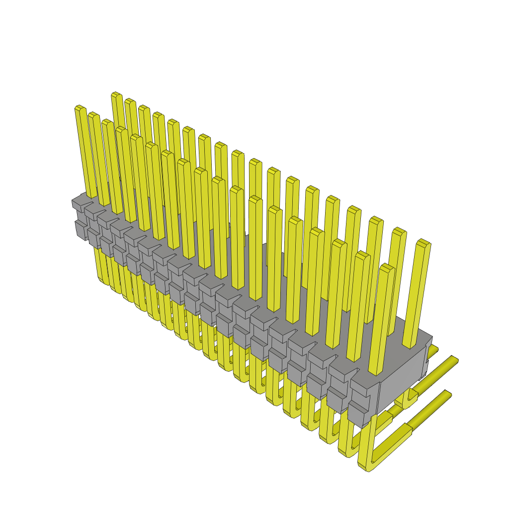 Samtec-TMS-118-01-T-D-RA Connector Headers and PCB Receptacles Conn Unshrouded Header HDR 36 POS 1.27mm Solder RA Side Entry Thru-Hole Tube