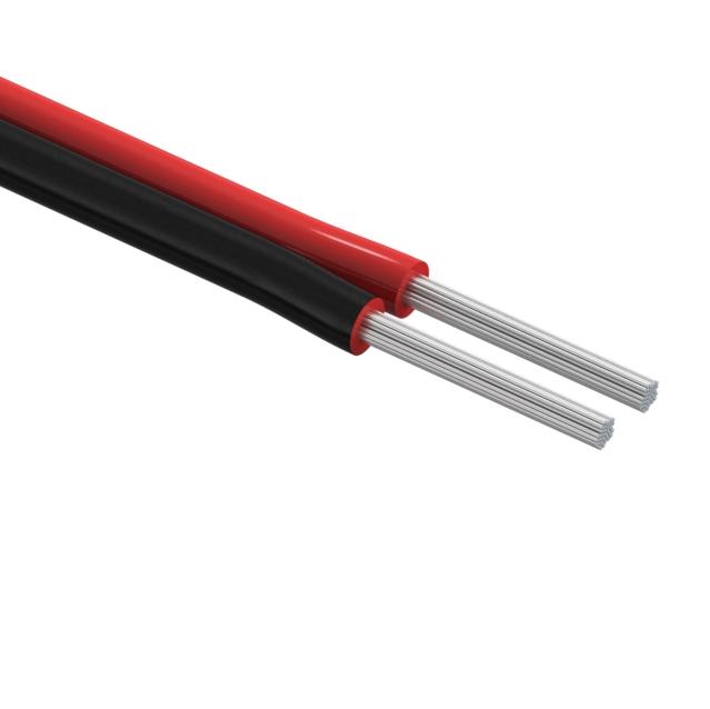 Tensility International-30-00415 Kabel, Mehrleiter Multi-Conductor Cable Polyvinyl Chloride 2Conductors 18AWG 4.6mm 300V Black/Red Polyvinyl Chloride