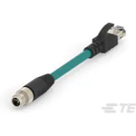 Cable Assembly Ethernet 5m 26AWG M12 Circular to RJ-45 8 to 8 POS M-M Bag